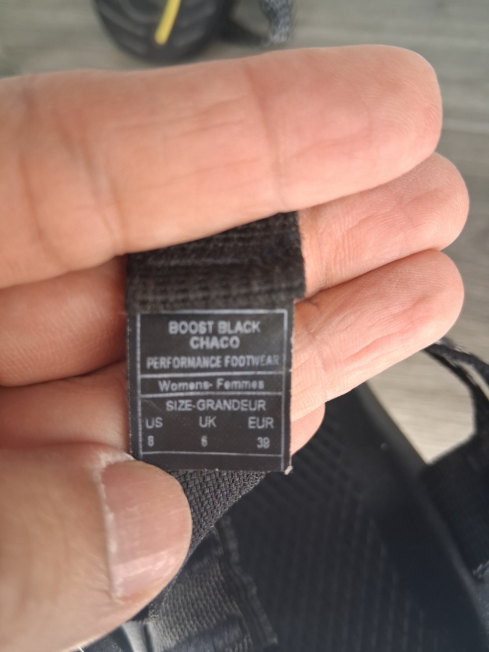 Chaco Z/Cloud Women's Sport Sandals Size 8 Black Gray Adjustable Hiking Water - Picture 9 of 10